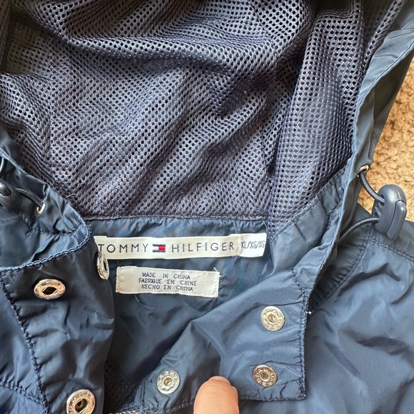 Tommy Hilfiger Dark Blue Hooded Jacket - Picture 2 of 4